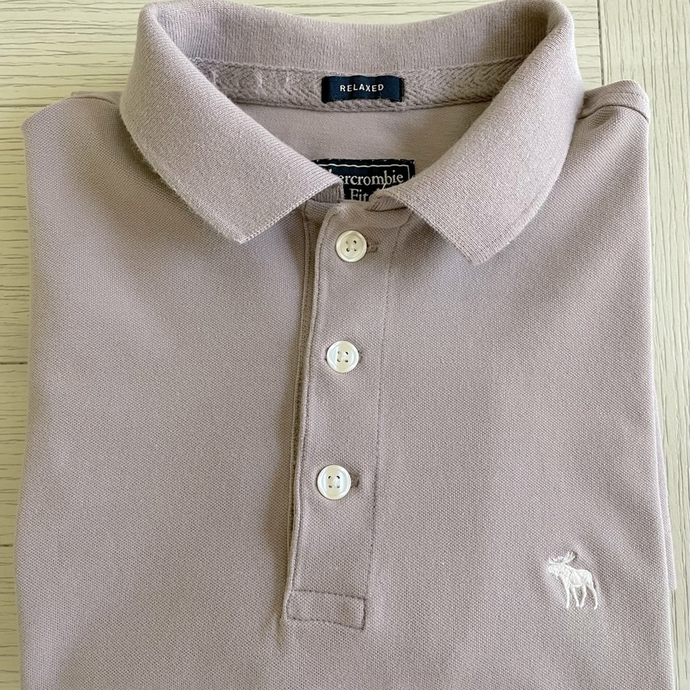 Men's Abercrombie & Fitch Relaxed Fit Large Polo Short Sleeve